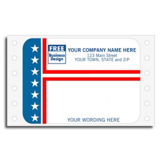 Patriotic Continuous Mailing Labels
