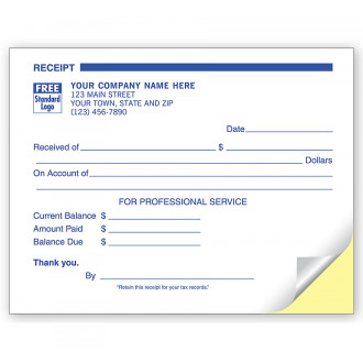 Receipts, 4.25 X 5.5