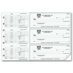 3-To-A-Page Hourly Payroll Checks