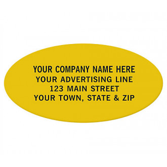 Oval Custom Poly Labels