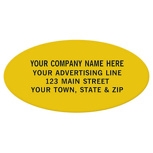 Oval Custom Poly Labels Oval Custom Poly Labels