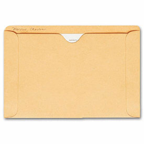 Straight Tab Card File Pocket, 5 1/2 x 8 1/8, Buff (Item # 1419) - Business Checks Supplies  - Business Checks  