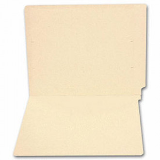 End Tab Full Cut Manila Folder, 14 pt, No Fastener