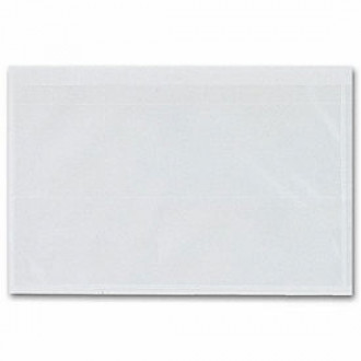 Adhesive Transparent Plastic File Pockets, 8 1/2" x 5 1/4"