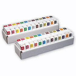 Sycom & Barkley Alpha Roll Labels Starter Set, 500 per roll