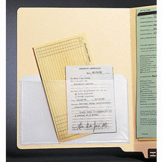 Heavy Duty Adhesive Transparent Plastic File Pockets