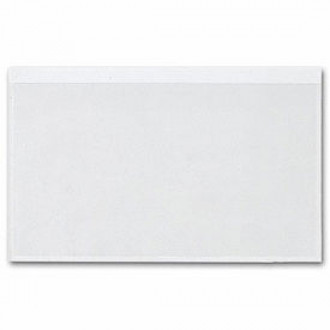 Adhesive Transparent Plastic File Pockets, 5" x 8"