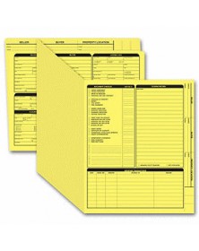Real Estate Folder, Right Panel List, Letter Size, Yellow (Item #275Y) - Business Checks Supplies  - Business Checks | Printez.com 