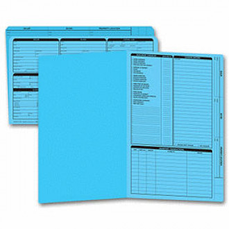 Real Estate Folder, Right Panel List, Legal Size, Blue