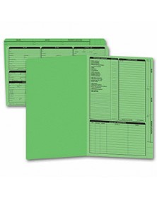 Real Estate Folder, Right Panel List, Legal Size, Green (Item #276G) - Business Checks Supplies  - Business Checks | Printez.com 