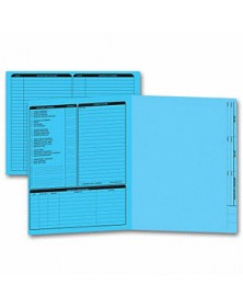 Real Estate Folder, Left Panel List, Letter Size, Blue (Item #285B) - Business Checks Supplies  - Business Checks | Printez.com 