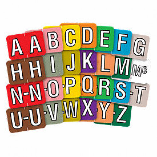 End Tab Alpha Label (Item #M196) - Business Checks Supplies - Business Checks End Tab Alpha Label (Item #M196) - Business Checks Supplies - Business Checks