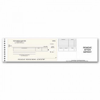 Long Stub Disbursement Check