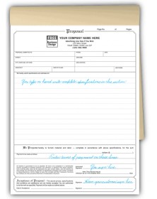Classic Proposal Forms | Print EZ 