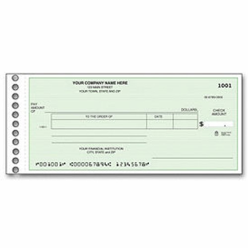 Disbursement Check (Item#: 119011N) - One-Write Checks - Business Checks Disbursement Check (Item#: 119011N) - One-Write Checks - Business Checks