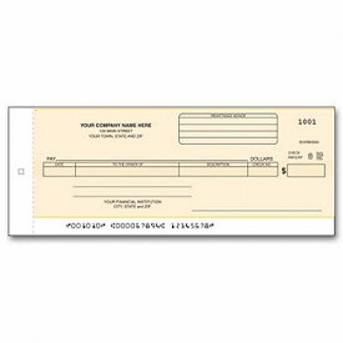 General Disb Center Check - Carbon - One-Write Checks - Business Checks General Disb Center Check - Carbon - One-Write Checks - Business Checks