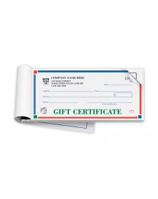 High Security Colored Printable Gift Certificates 