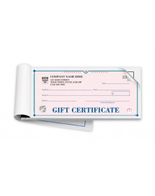 Elegant St. Croix Booked Gift Certificate with Duplicate 