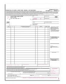 Detailed Carbon Bill of Ladings Forms shipping forms