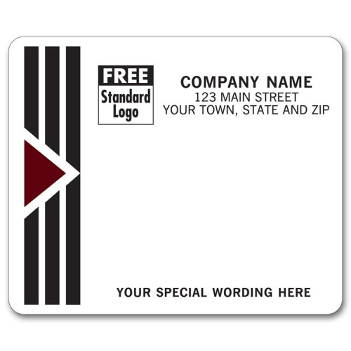 Black and White Imprinted Mailing Labels Black and White Imprinted Mailing Labels