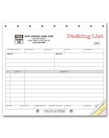 Carbonless Packing List Forms shipping forms