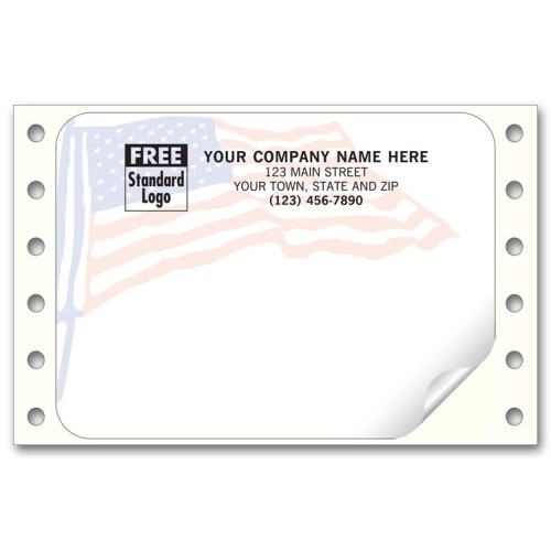 Continuous Flag Mailing Label Continuous Flag Mailing Label