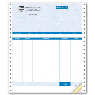  Continuous Product Invoice - Parchment 