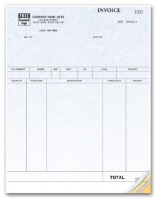 Laser Product Invoice - Parchment 