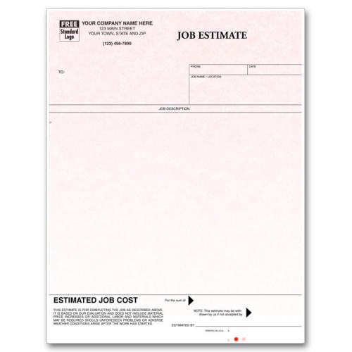 Laser Job Estimate - Parchment Laser Job Estimate - Parchment