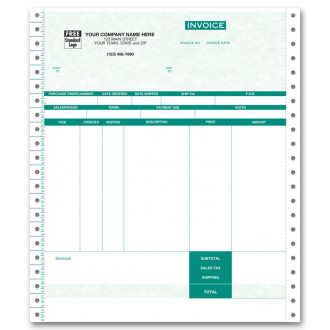 Continuous Inventory Invoice for One-Write Plus - Parchment