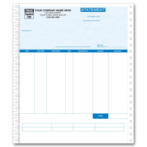 Continuous Statement for Peachtree - Parchment Continuous Statement for Peachtree - Parchment