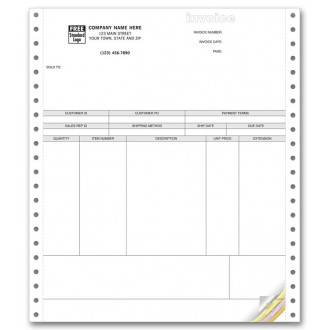 Continuous Product Invoice for Peachtree