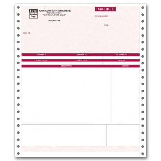 Continuous Service Invoice for Peachtree - Parchment