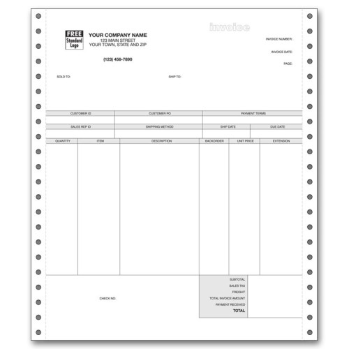 Continuous Product Invoice for Peachtree Continuous Product Invoice for Peachtree