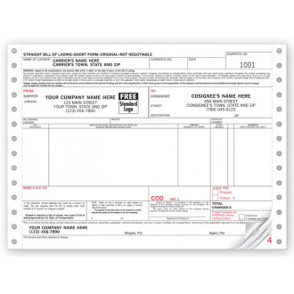 Continuous Bill of Lading Forms