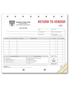 Merchandise Return Business Forms order form, order form template, online invoice