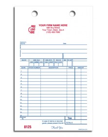 Cash Forms with Part Listings 