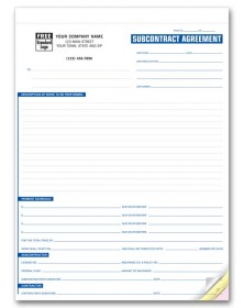 Subcontract Agreement Business Forms 