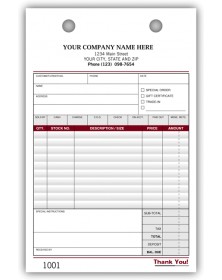 Large Register Forms with Personalized Imprints 