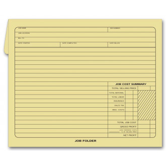 Manilla Job Folders