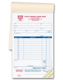 Service Order Invoice Books customized receipt books, sales pads, sales receipt books