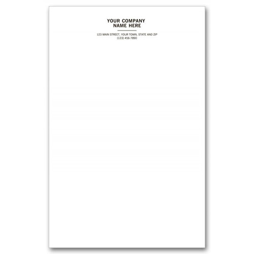 Personalized Notepads, Letterhead Format, Large Personalized Notepads, Letterhead Format, Large