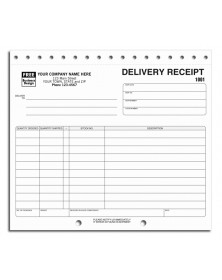Preprinted Delivery Receipt Forms sales receipt books, Receipt Books