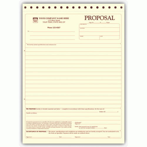 Stationary Quality Proposal Forms Stationary Quality Proposal Forms