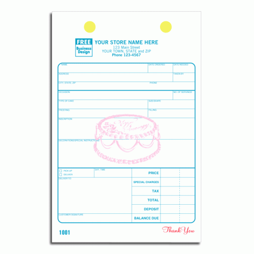Bakery Goods Custom Register Forms Bakery Goods Custom Register Forms
