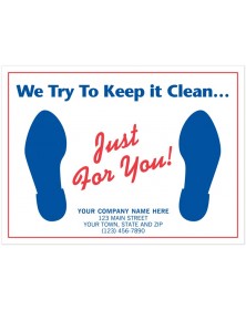 6515, Auto Floor Mat, "We Try To Keep it Clean..."  auto forms, auto repair order forms, automotive repair order