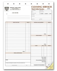 Cleaning Service Invoice Forms cleaning form, house cleaning estimate form, cleaning business forms
