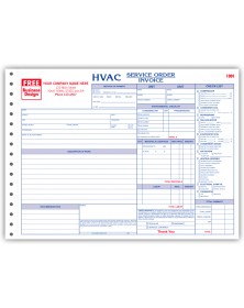 Horizontal Detailed HVAC Service Orders 