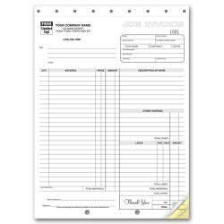 Carbonless Job Invoices