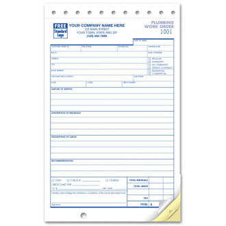 Work Order Plumbing Compact Forms